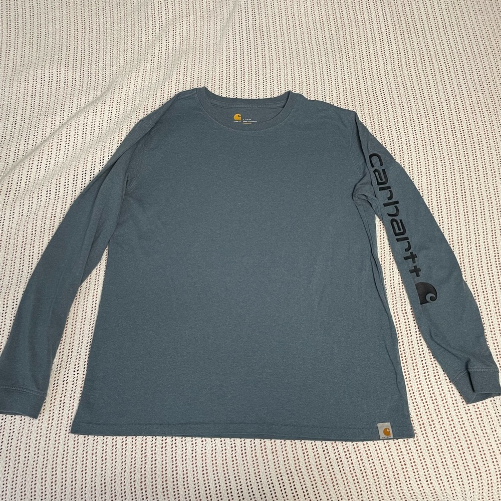 Blue carhartt long sleeve